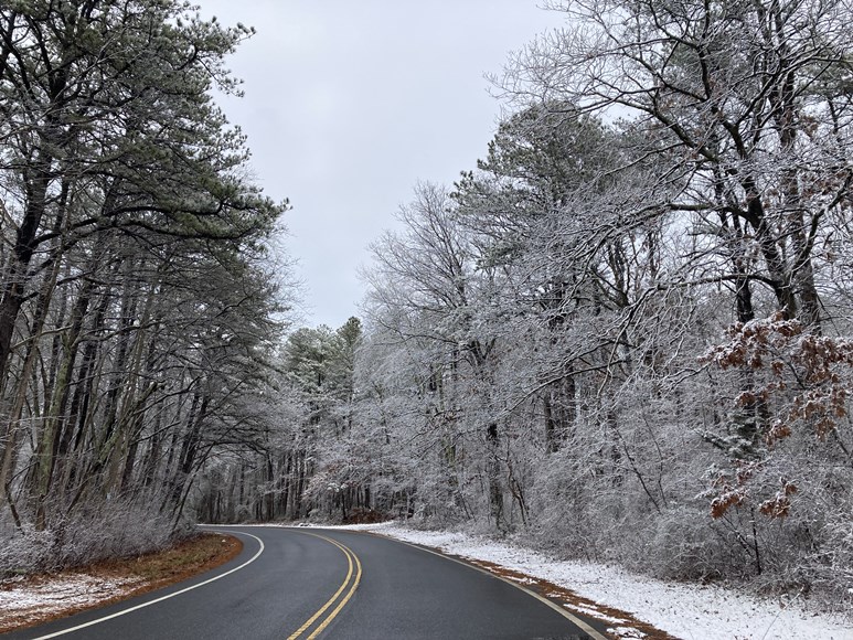 snowy road